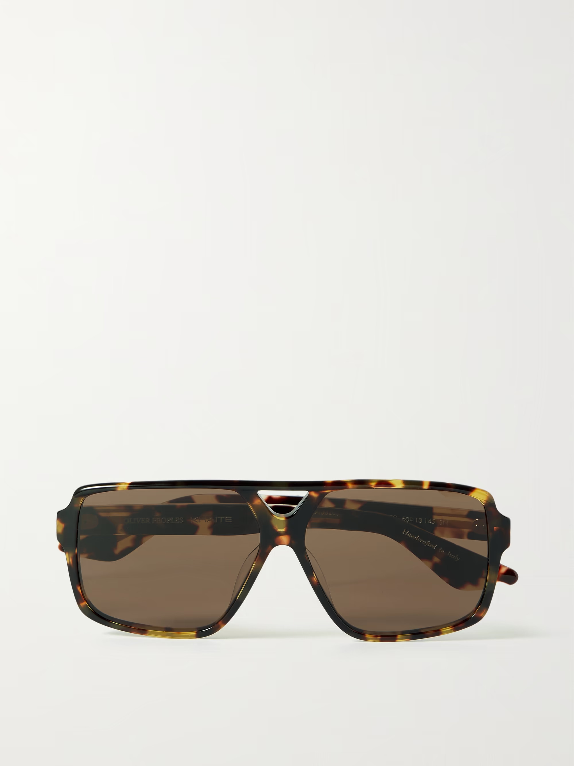 + Khaite 1977C aviator-style tortoiseshell acetate and gold-tone sunglasses | NET-A-PORTER (US)