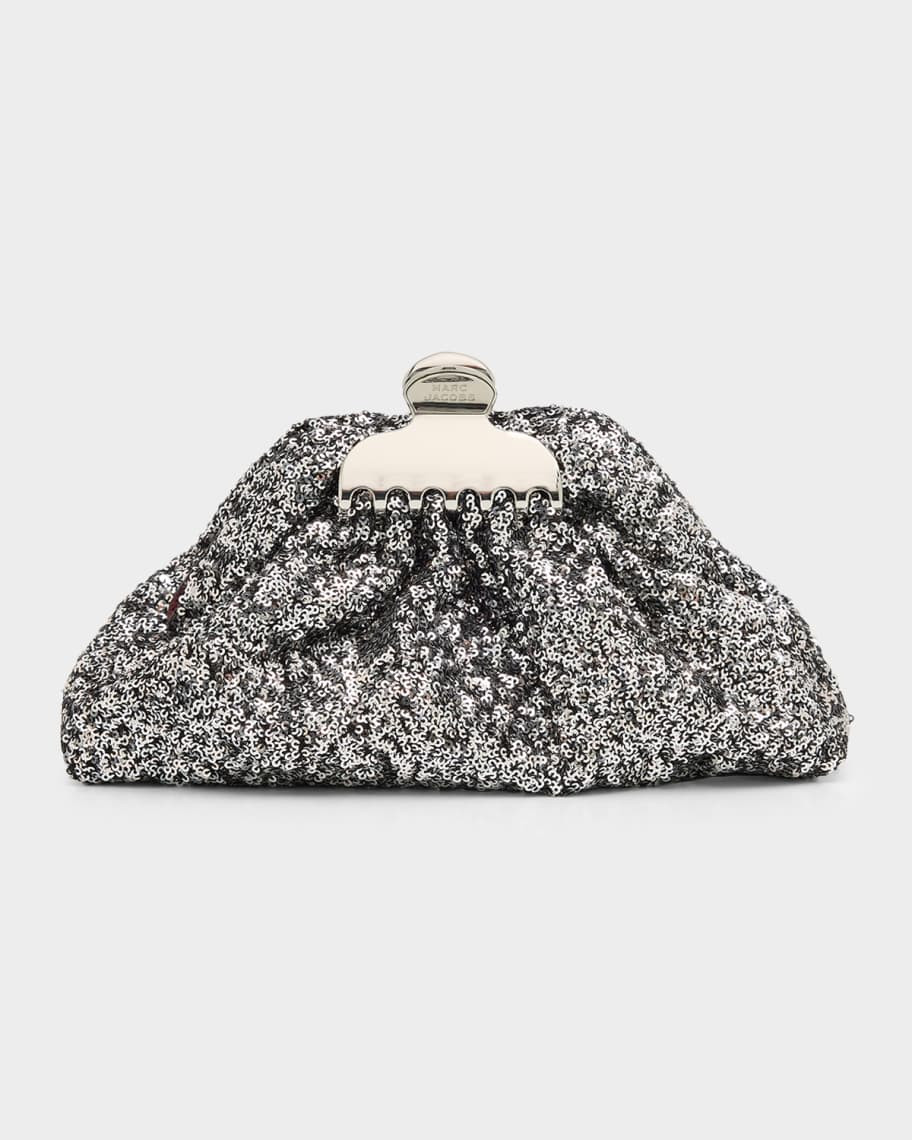 Marc Jacobs The Sequin Glam Small Clutch Bag | Neiman Marcus