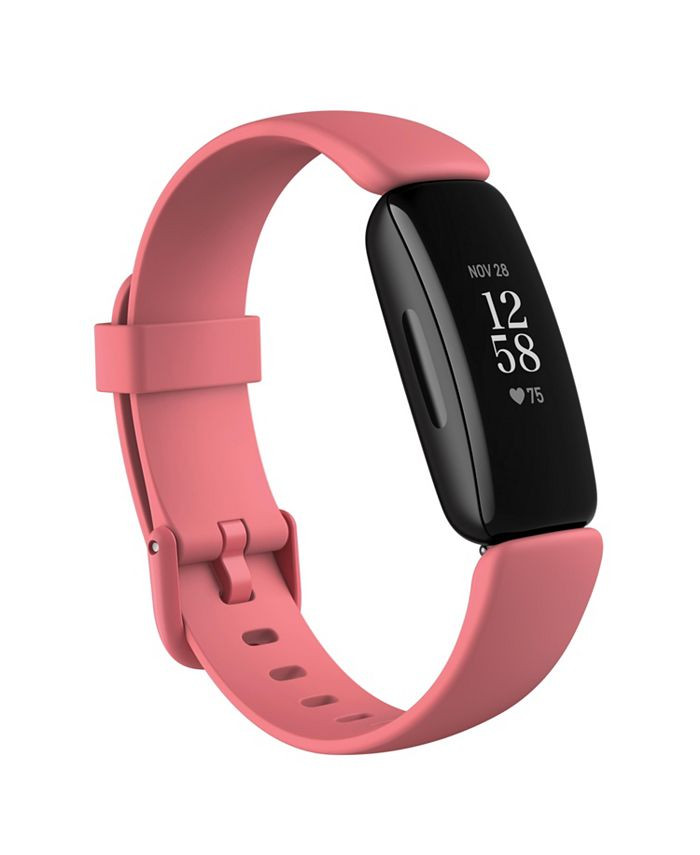 Fitbit Inspire 2 Desert Rose Strap Smart Watch 19.5mm & Reviews - Macy's | Macys (US)