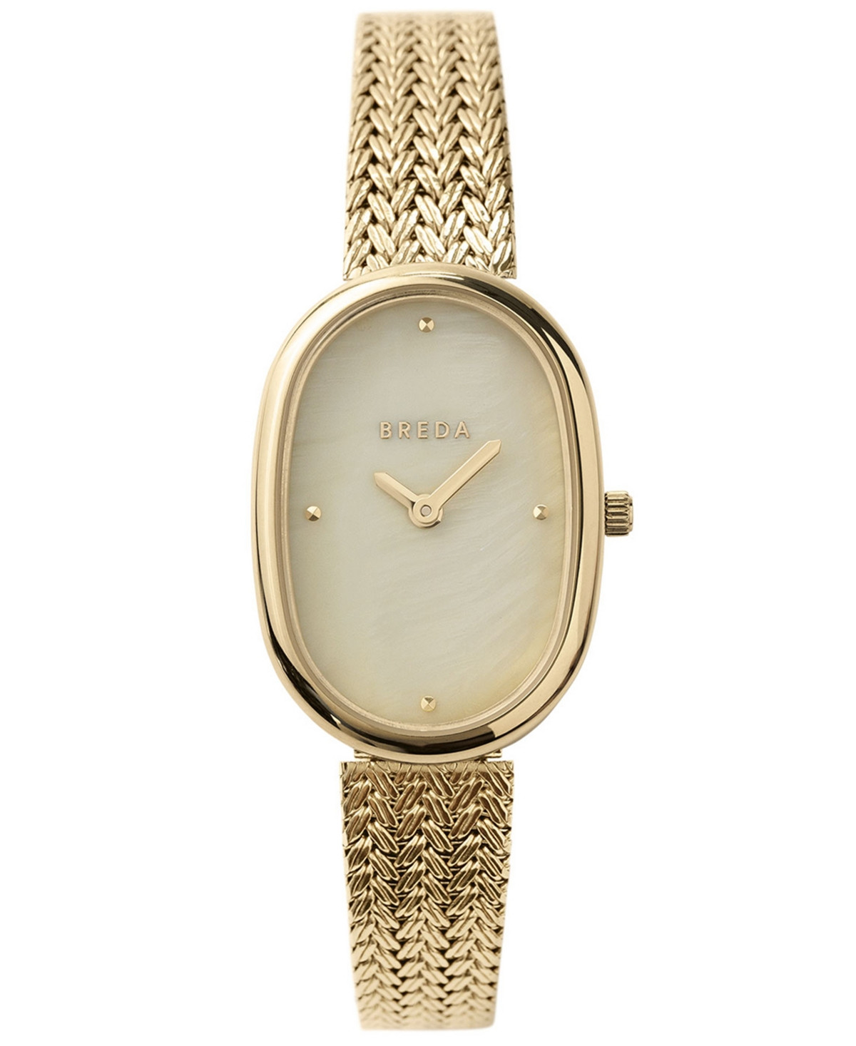 Breda Women's 'Jane Tethered' Gold Mesh Bracelet Watch, 23mm - Gold/Champagne | Macy's