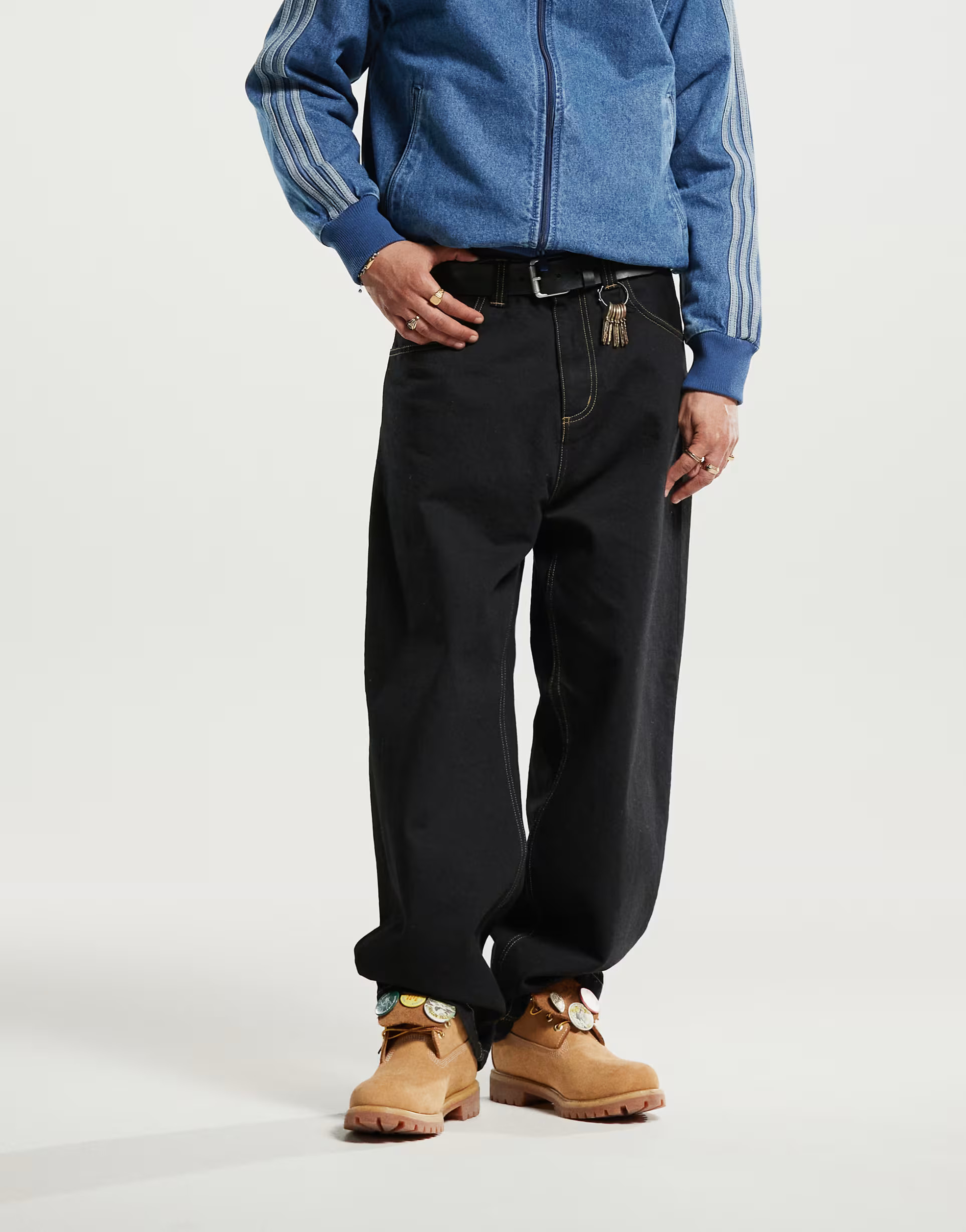 Carhartt WIP brandon loose fit jeans in black | ASOS (Global)