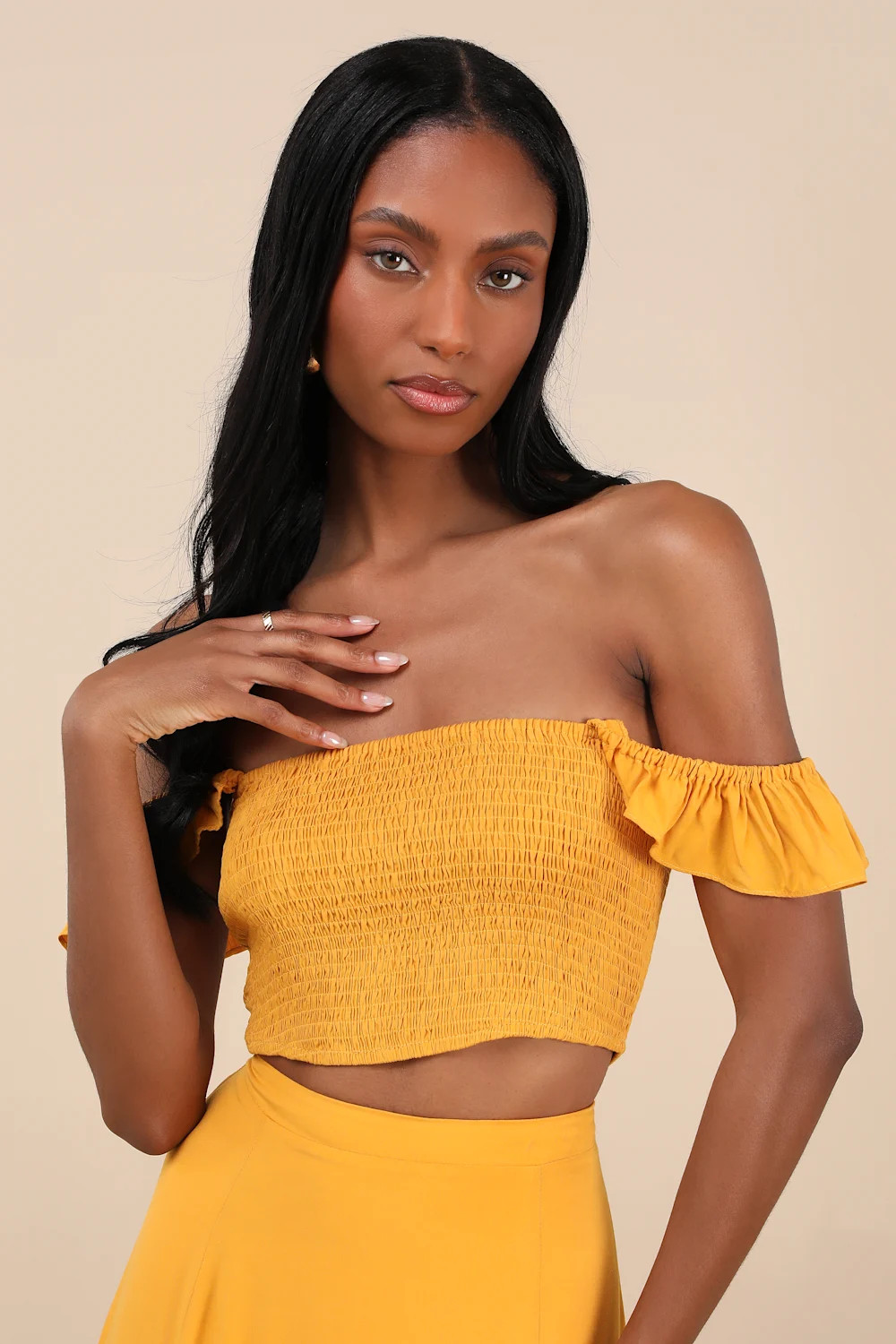 Trancoso Golden Yellow Two-Piece Maxi Dress | Lulus
