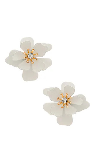 Bloom Earring in White | Revolve Clothing (Global)