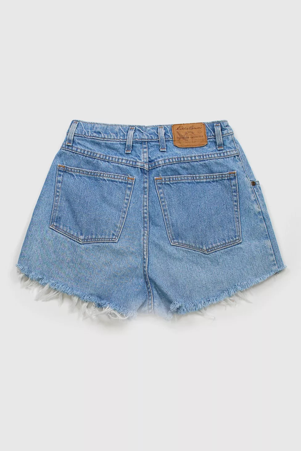 Vintage 90s Medium Wash Distressed Shorts | Urban Outfitters (US and RoW)