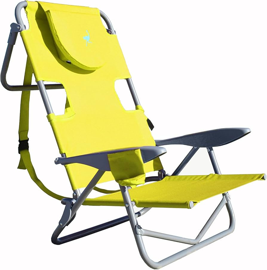 Ostrich On-Your-Back Lightweight Beach Reclining Lounge Lawn Chair w/Backpack Straps, Outdoor Fur... | Amazon (US)