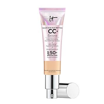 IT Cosmetics Your Skin But Better CC+ Cream Illumination, Medium (W) - Color Correcting Cream, Fu... | Amazon (US)
