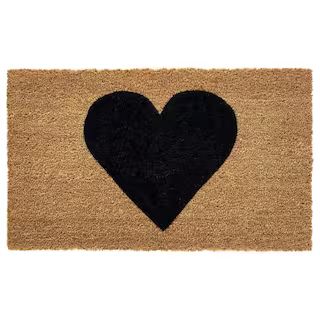 Calloway Mills Black Heart Doormat, 24" x 36" 106692436 - The Home Depot | The Home Depot