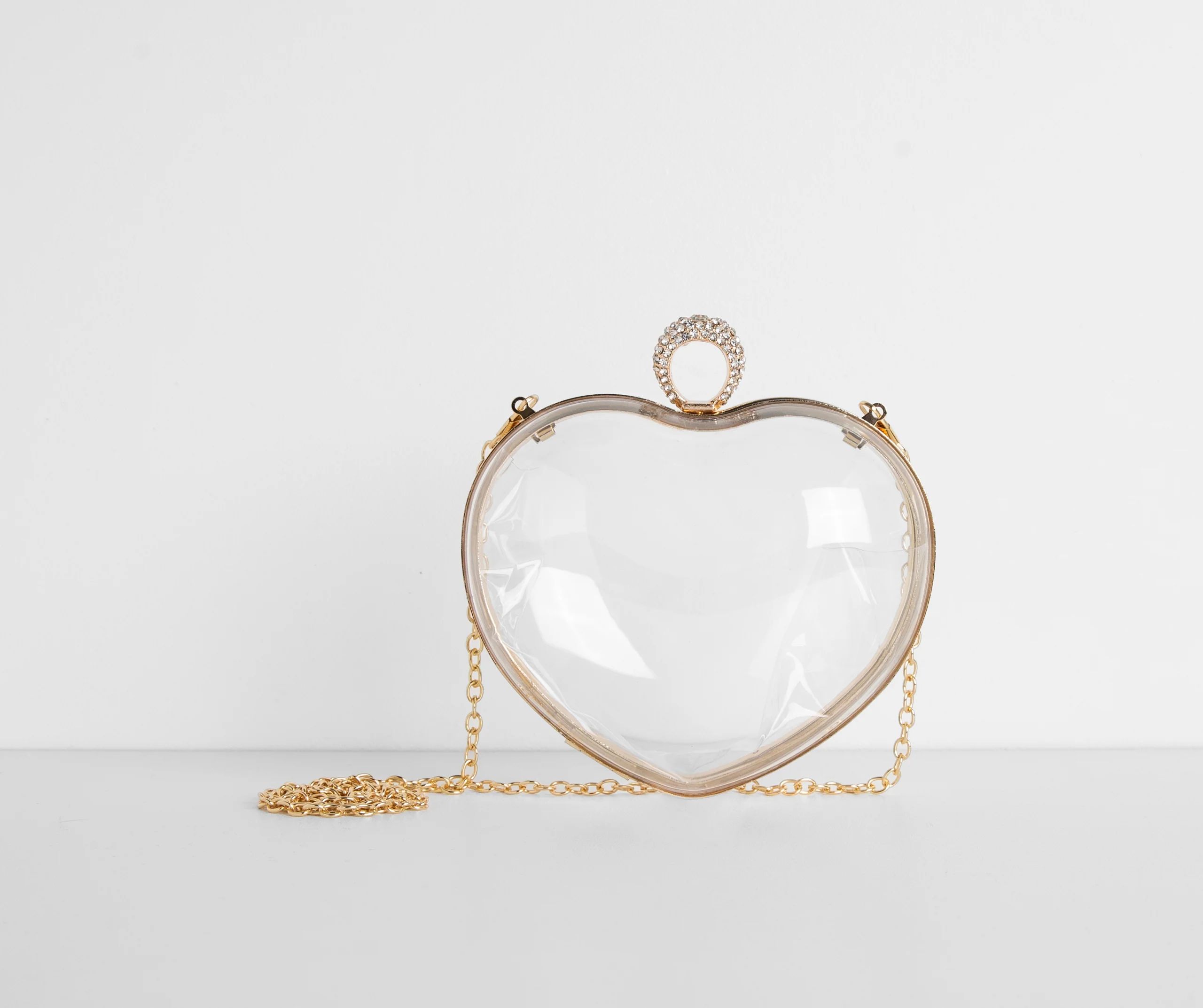 Clear Heart Clutch | Windsor Stores