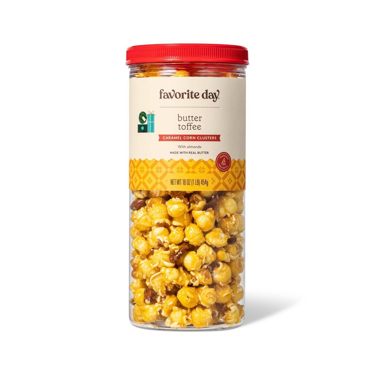 Holiday Butter Toffee Caramel Corn Clusters - 16oz - Favorite Day™ | Target