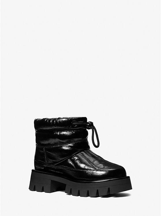 Barton Crackled Patent Leather Boot | Michael Kors CA