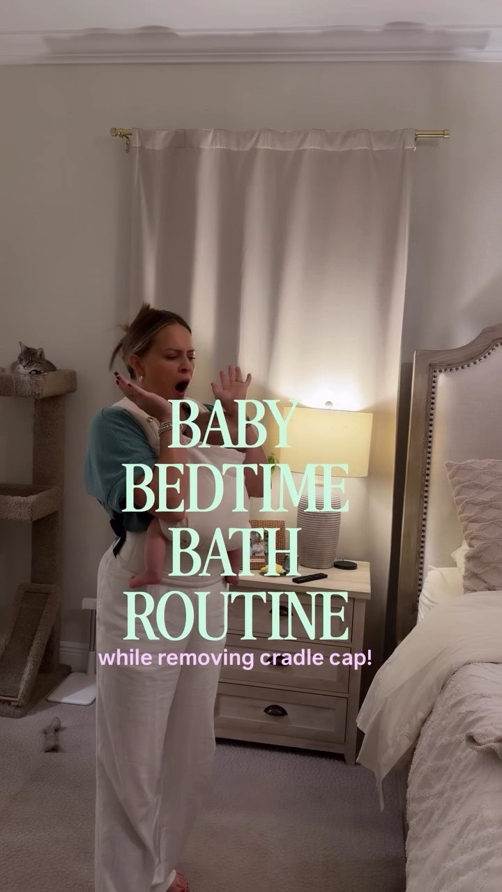 Baby bath time routine and how I remove baby cradle cap!! Comment BED and I’ll send you everything you see here plus my @roewellness save code KARA ✨🤍👌🏼