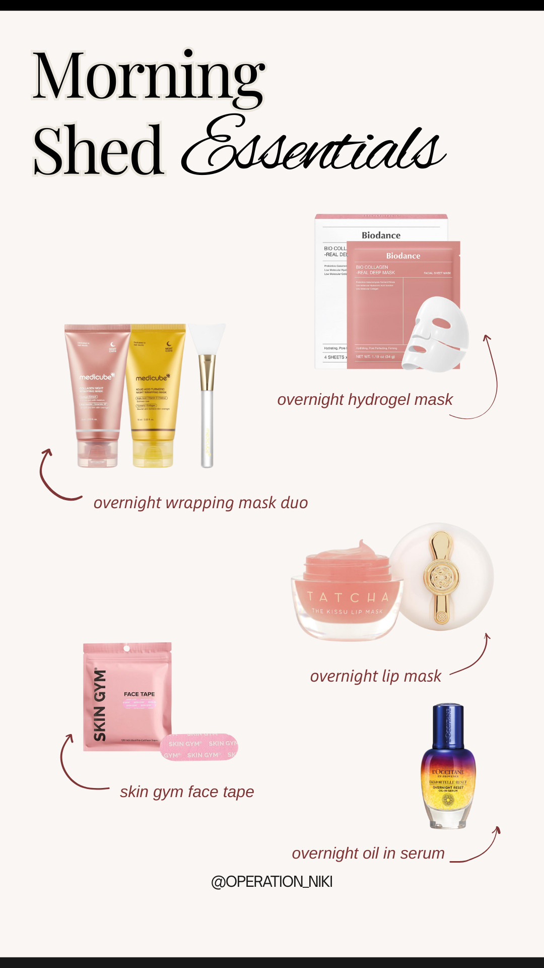 My go-to morning shed essentials that make getting ready easier and more efficient ✨ From hair wraps and skincare staples to tools that help everything absorb and set properly — these are the small upgrades that actually make a difference in a daily routine.

Follow for more @OPERATION_NIKI on IG, TikTok, & Facebook 💛

#MorningShed #MorningRoutine #DailyEssentials #BeautyRoutine #SkincareTools #HairCareRoutine #AmazonFinds #RoutineReset #BeautyMustHaves #SelfCareEssentials #OperationNiki 

 #LTKselfcare #LTKFindsUnder100 #LTKBeauty