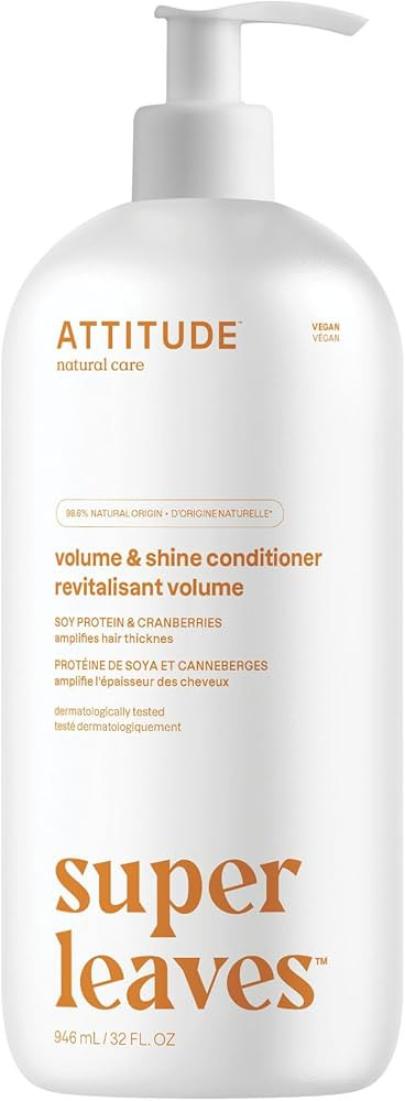 ATTITUDE Volume and Shine Hair Conditioner, For Thin Hair, Naturally Derived Ingredients, Vegan D... | Amazon (US)