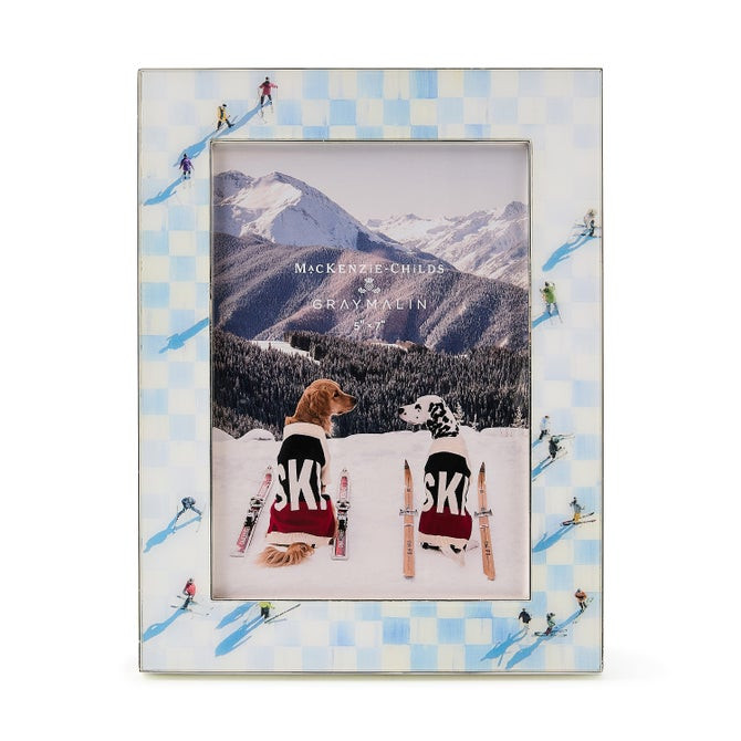 Gray Malin Ski Holiday Silver Plated 5" x 7" Frame | MacKenzie-Childs