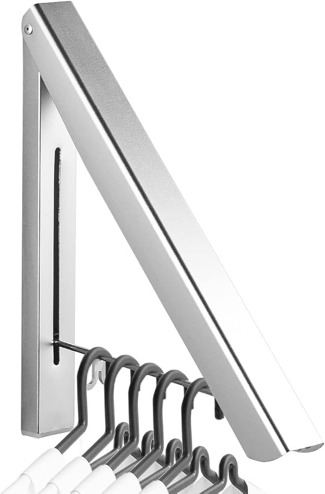 JYL HOME Wall Mounted Clothes Rack Retractable Hanger Space Saving Heavy Duty Wardrobe Hooks for ... | Amazon (US)