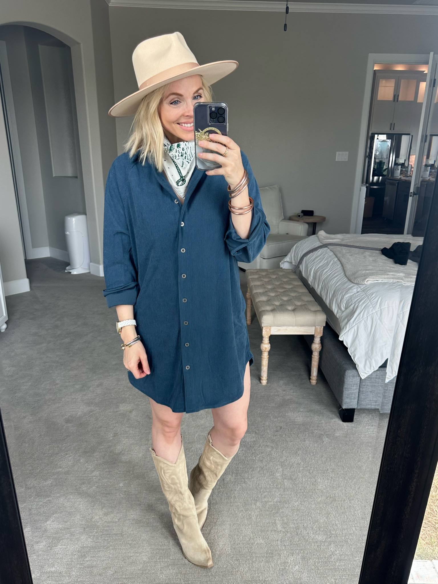 Rodeo outfit inspo, country concert outfit inspo - wearing a medium, but probably could have done small in the dress. Boots are 20% off with code “HAPPY20” they’re TTS 

#LTKstyletip #LTKunder50 #LTKsalealert