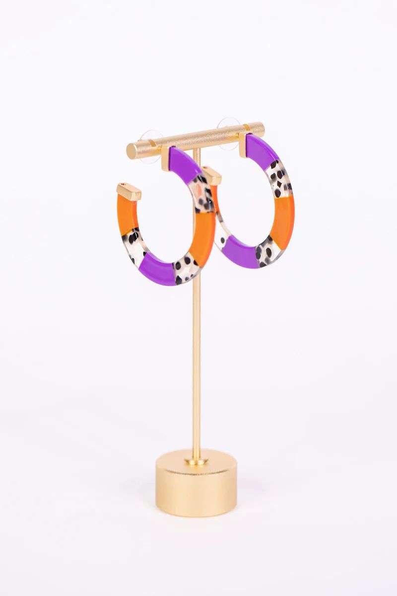 Melody Earrings- Purple/Orange | Avara