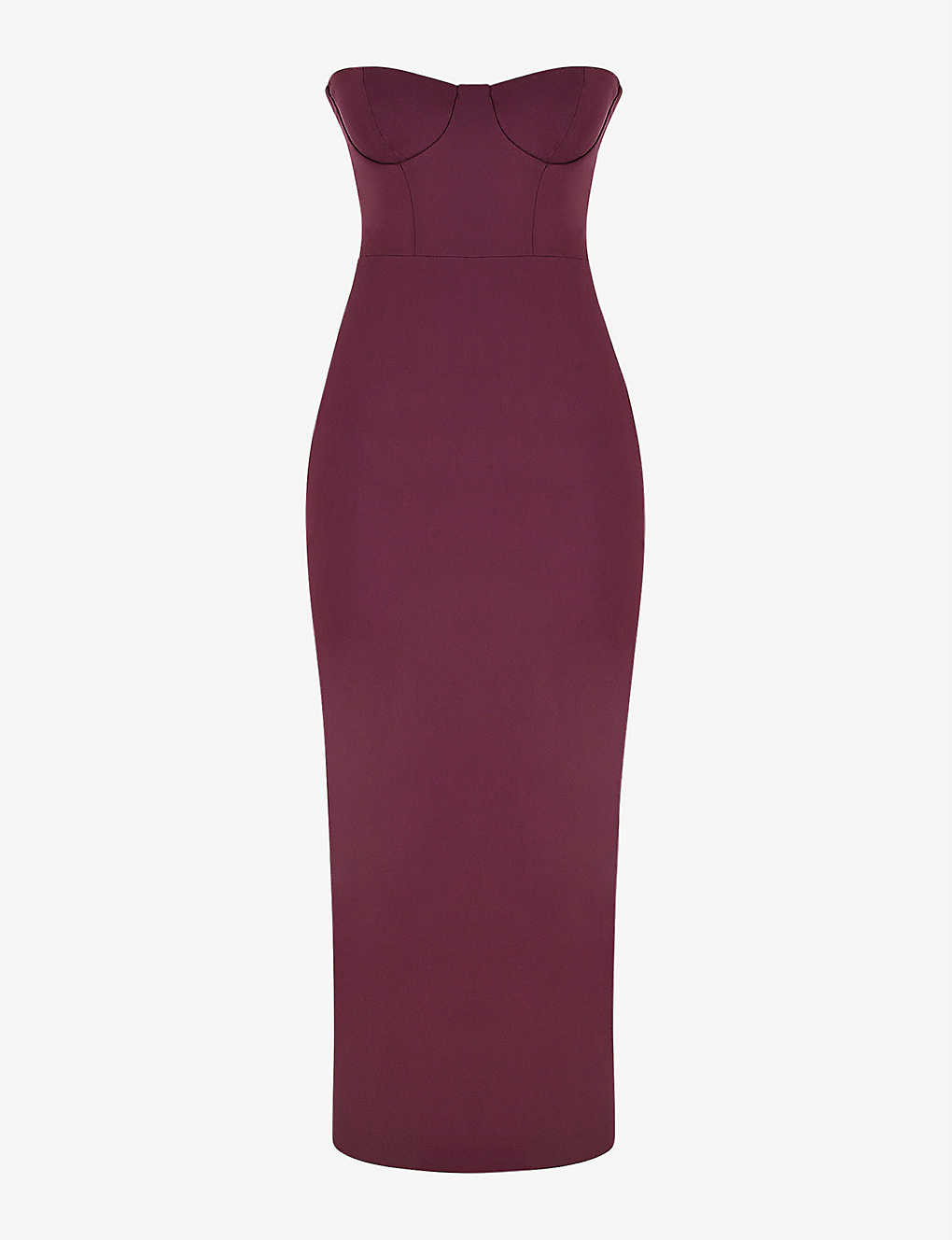 Lucia strapless bustier stretch-woven maxi dress | Selfridges