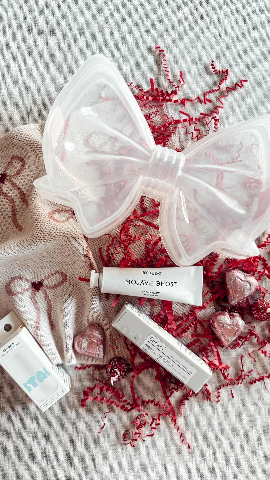 { Valentine’s Day Love Basket ❥

• Way to Celebrate Valentine’s Bow Container 
• DedCool Layering Fragrance in Milk
• StarFace Star Balm in Very Vanilla 
• Byredo Majave Ghost Hand Cream

Walmart Valentine’s Day Basket . Bae Basket . Little Luxuries . Galentine’s Day Gift } 

#LTKSeasonal #LTKBeauty #LTKValentine