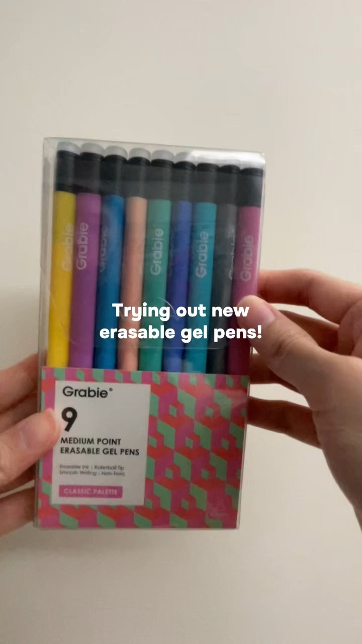 We need an LTKhobbies hashtag because I’m attempting to do more hobbies this year. I already journal and I love pens. 

These are so smooth to write with! Obsessed, and they’re erasable. And if you’re a perfectionist like me then being able to erase things helps with planner and planning. Idk it’s like I’m afraid to make a mistake and now I don’t have to worry about it. It’s also great for kids, non toxic. 

Tags: erasable gel pens, erasable pens, journaling essentials, planner essentials 

#LTKKids #LTKunboxing #LTKselfcare