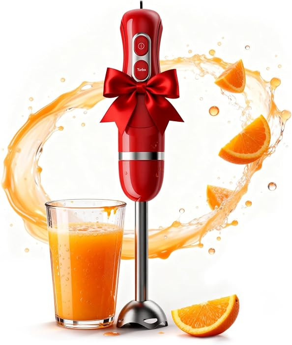 Turelar Immersion Blender Corded 400W, 2 Speed, Emulsifier, Blend, BPA-Free | Amazon (US)