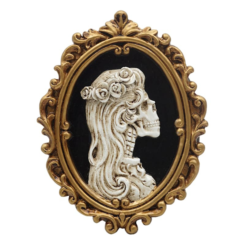 Eerie Estates Skeleton Bride Portrait Wall Decor, 5x6 | At Home
