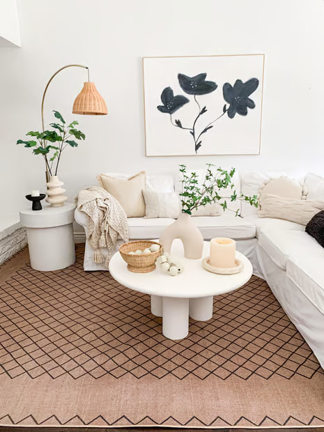 Natural Sloane Easy-Jute Washable Crosshatch 8' x 10' Area Rug | Rugs USA