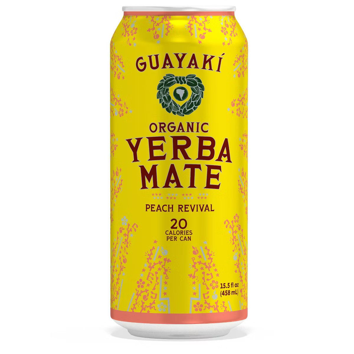 Guayaki Yerba Mate Peach Revival - 15.5 fl oz Can | Target