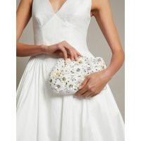 Monsoon Beaded Chain Strap Clutch Bag Ivory | Marks & Spencer (UK)
