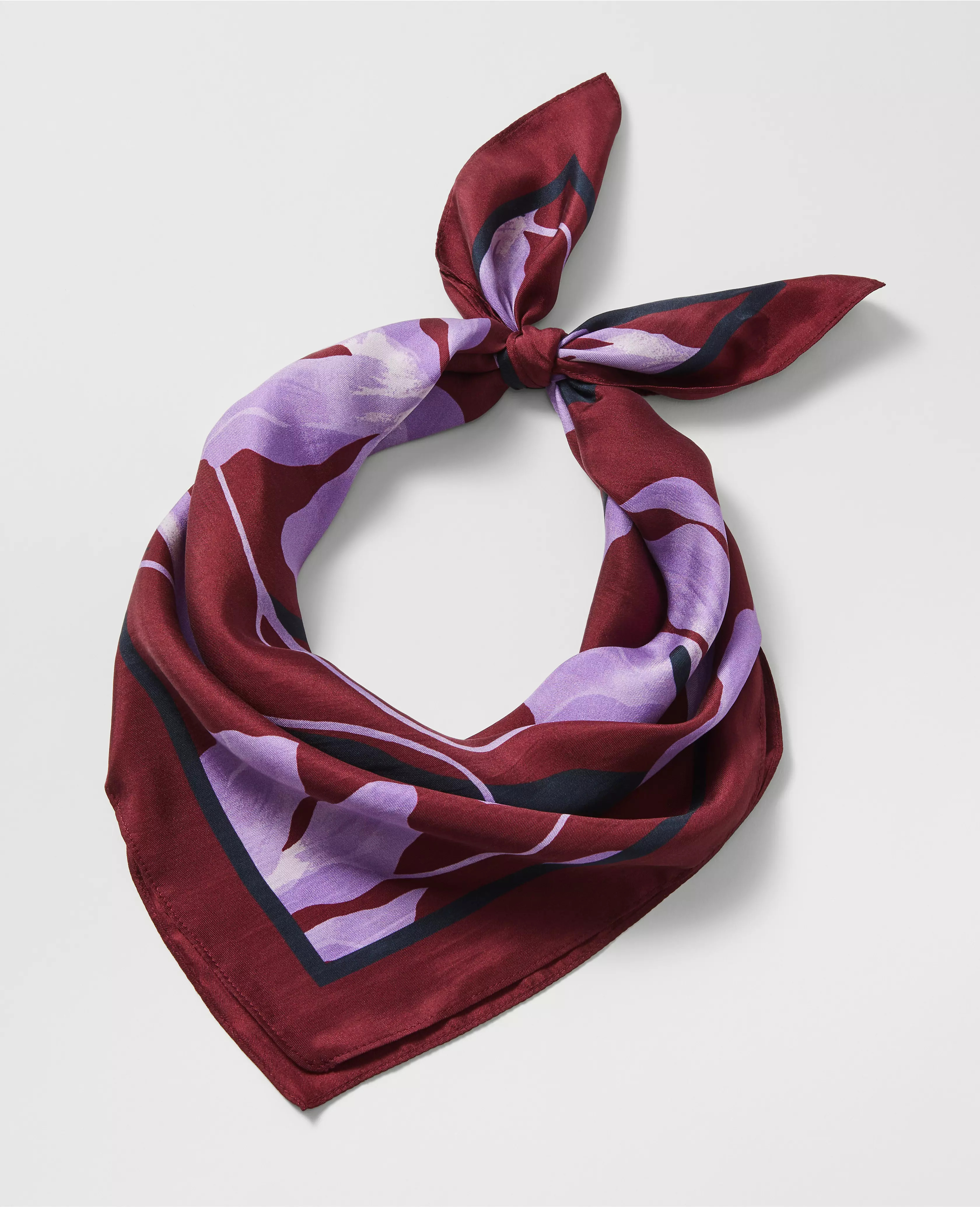 Floral Square Silk Scarf | Ann Taylor