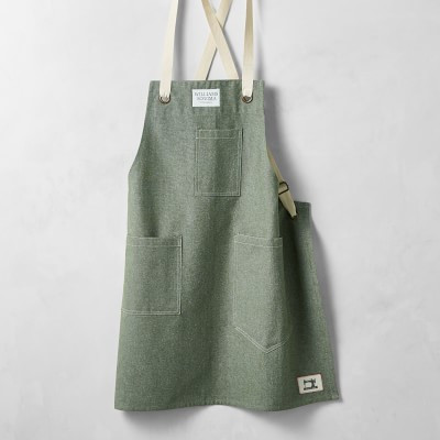 Crossback Chambray Apron | Williams-Sonoma