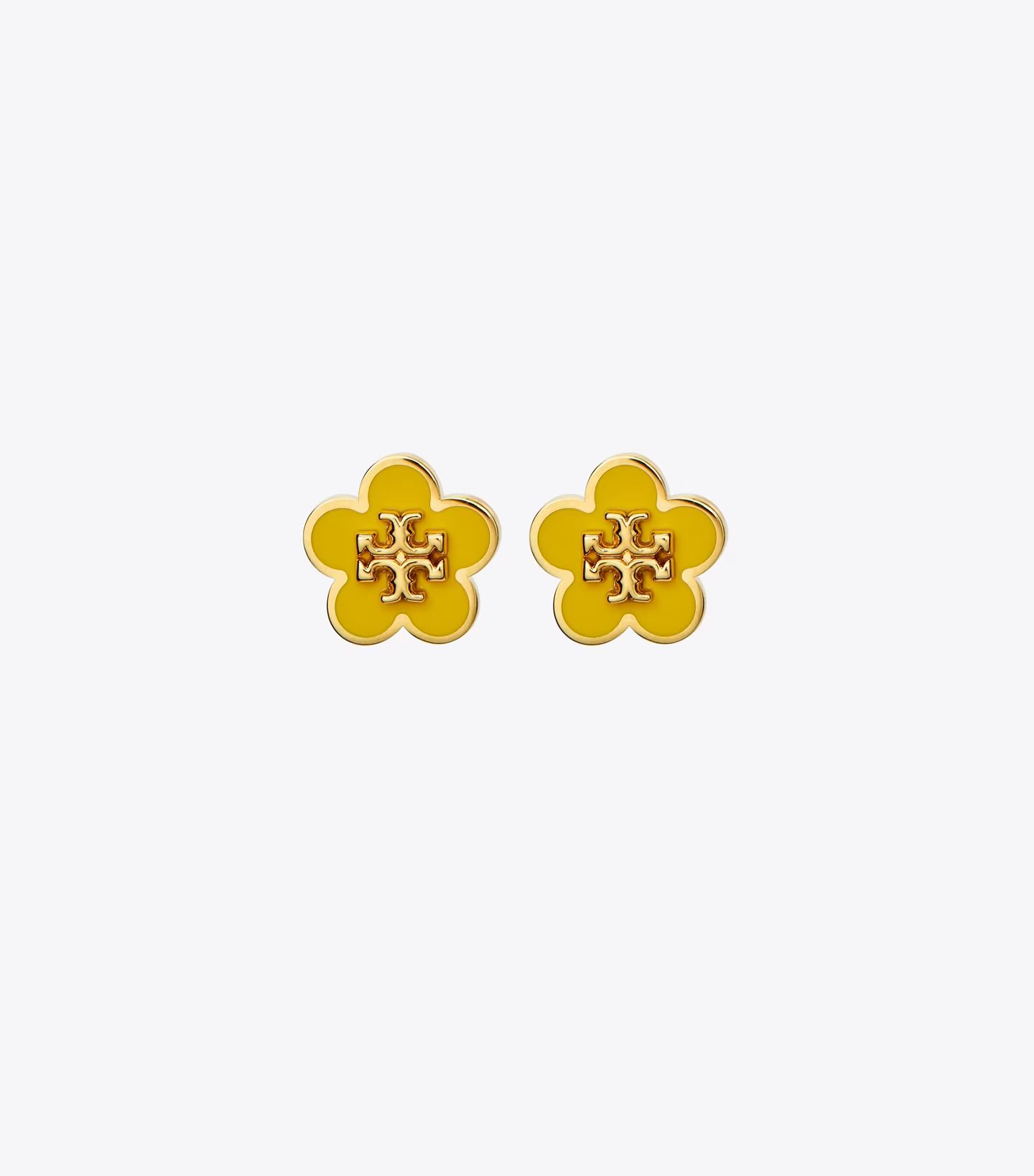 Kira Enamel Flower Stud Earring: Women's Designer Earrings | Tory Burch | Tory Burch (US)