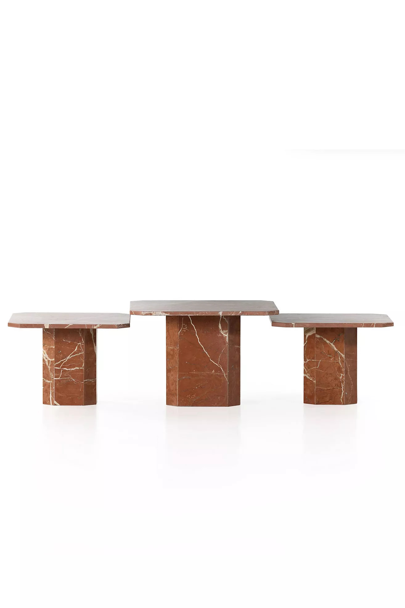 Edina Marble Coffee Tables, Set of 3 | Anthropologie (US)