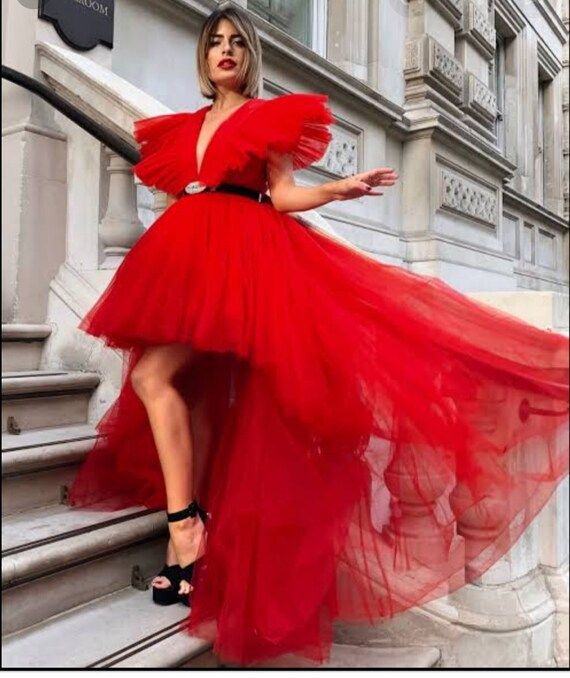 High low prom dress tulle dress boudoir photography dress | Etsy | Etsy (US)