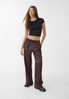 Flowing, satin trousers | Stradivarius (UK)
