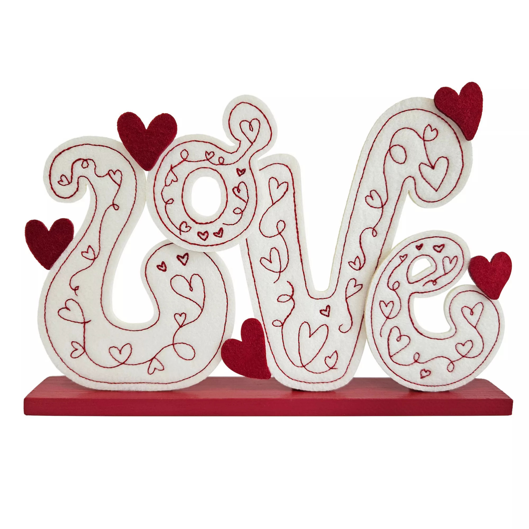 Celebrate Together™ Valentine's Day Felted Love Sentiment Table Decor | Kohl's
