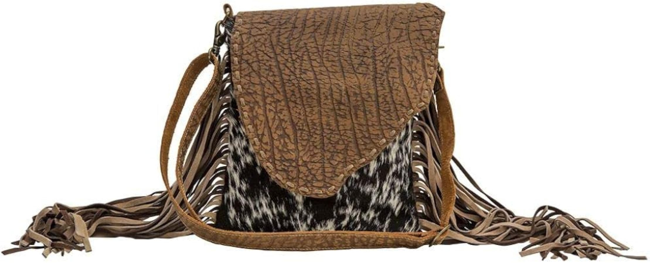Myra Bag Brown Dapples Conceal Carry Fringe Crossbody Bag S-3963 | Amazon (US)