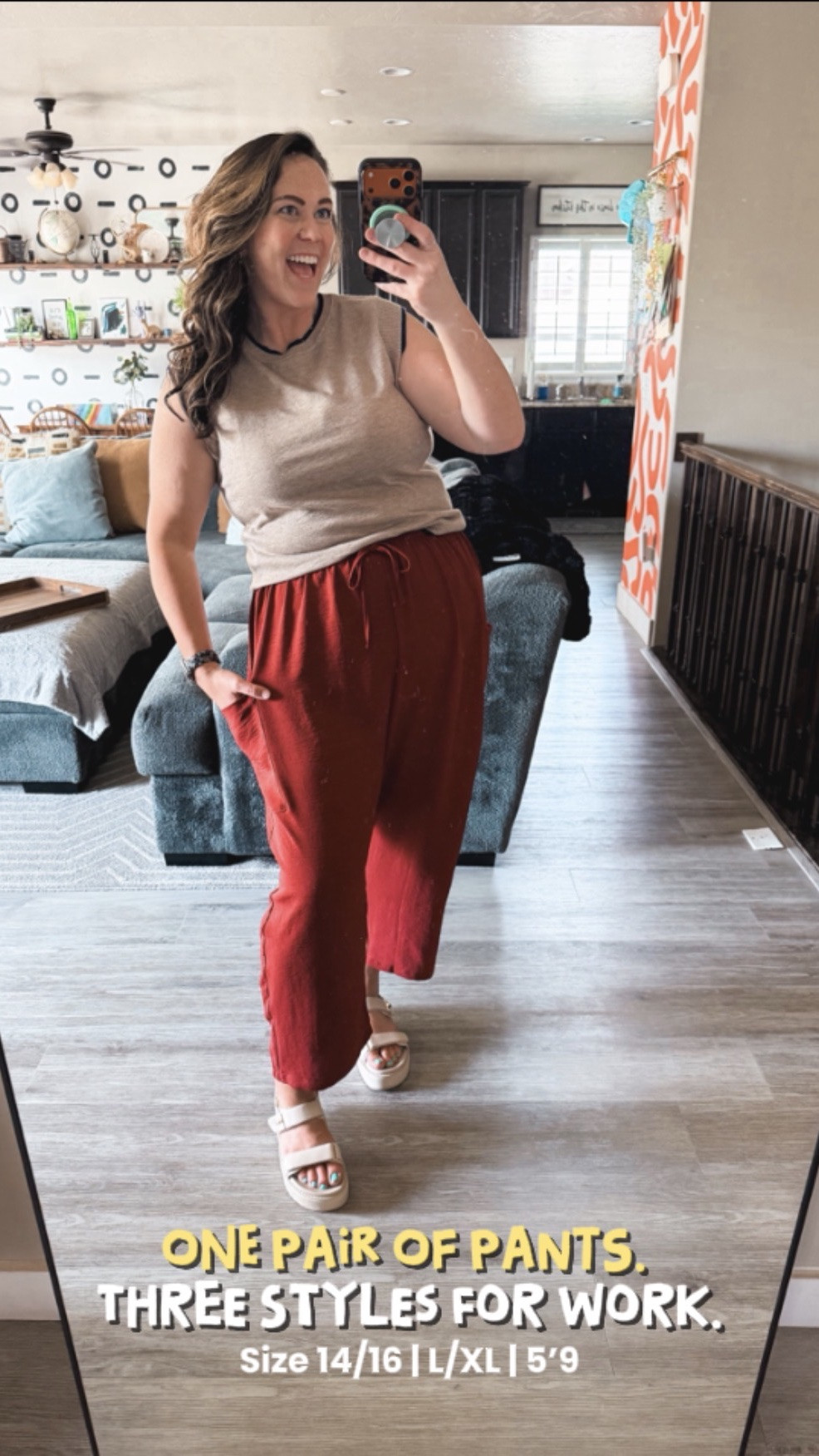 Office to ball field without losing my mind… that’s the vibe and these red Amazon pants are DELIVERING 😂💃🏻 Three work looks, one pair of pants, and we are absolutely wearing red to the office!!

Pants XL 
Top 1- Large 
Top 2- XL 
Top 3- XL

Size 14/16 | L/XL | 5’9

red wide leg pants midsize, Amazon work pants midsize, one pair of pants three ways, midsize office outfit, working mom outfit, red pants outfit ideas, Amazon midsize fashion, corporate casual red pants, pants XL midsize work, office to baseball field outfit

#LTKWorkwear #LTKTall #LTKMidsize