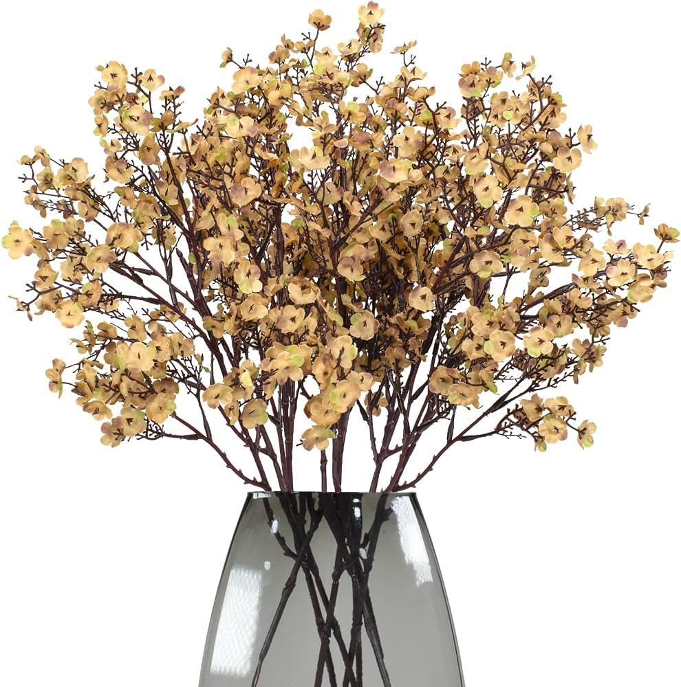 Babys Breath 8 Bundle Real Touch Artificial Flowers Fake Silk Flower Gypsophila Wedding Party Dec... | Amazon (US)