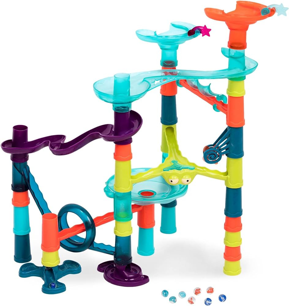 B. toys- Marble-Palooza- Marble Run Set- Developmental STEM Playset- 38-Piece Educational Buildin... | Amazon (US)