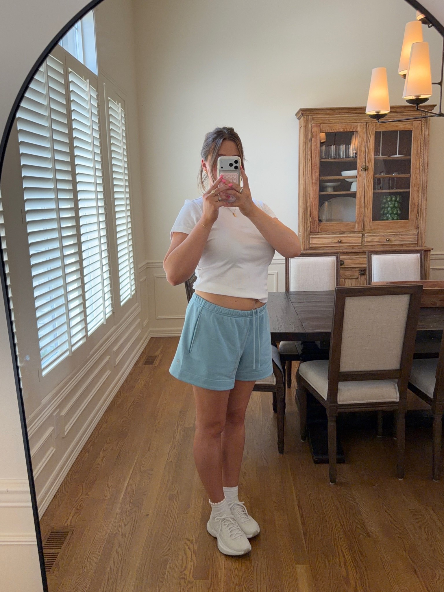 Obsessed with this French terry set!! Size large in shorts and jacket. Both run true to size with a slight oversized fit. Shorts are 3.5” inseam I’m 5’ 5” you could cuff for a shorter fit also! Sneakers true to size are super light and comfy #lululemon #lululemonpartner #ad

#athleisure #bresheppard #postpartum #matchingset

#LTKootd #LTKmomlife