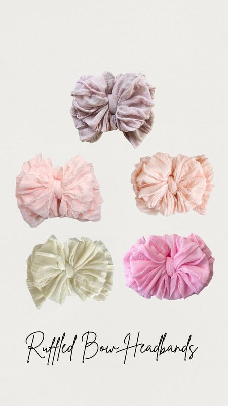 The cutest ruffle bow headbands! Evie was wearing the color “mauvelous” in my last post. These headbands are soft and super cute! Linking a few of my fav pinks! 

Newborn bow. Infant bow. Ruffle headband. Ruffled bow. Pink bow. Baby shower gift. Baby girl. Rocking Royalty. Baby hair accessories. 

#LTKkids #LTKbaby