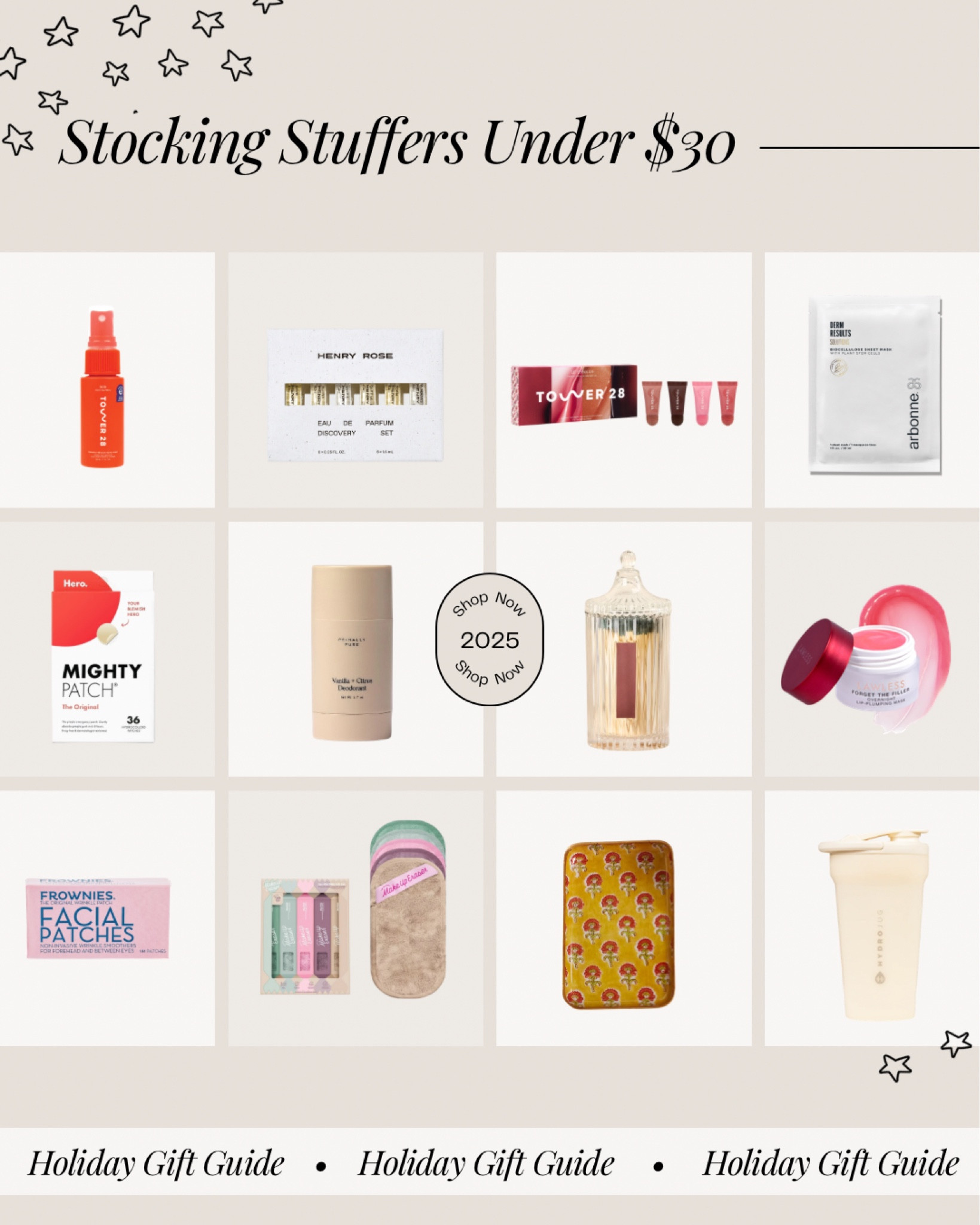 2025 Stocking stuffer ideas all under $30🎄 

For the Arbonne Biocellulose Sheet mask, check out my Arbonne storefront!

Use code ROWAN10 to save 10% on Primally Pure!

If purchasing directly from Frownies, use code MADIR to save!

#LTKHoliday #LTKGiftGuide #LTKSeasonal