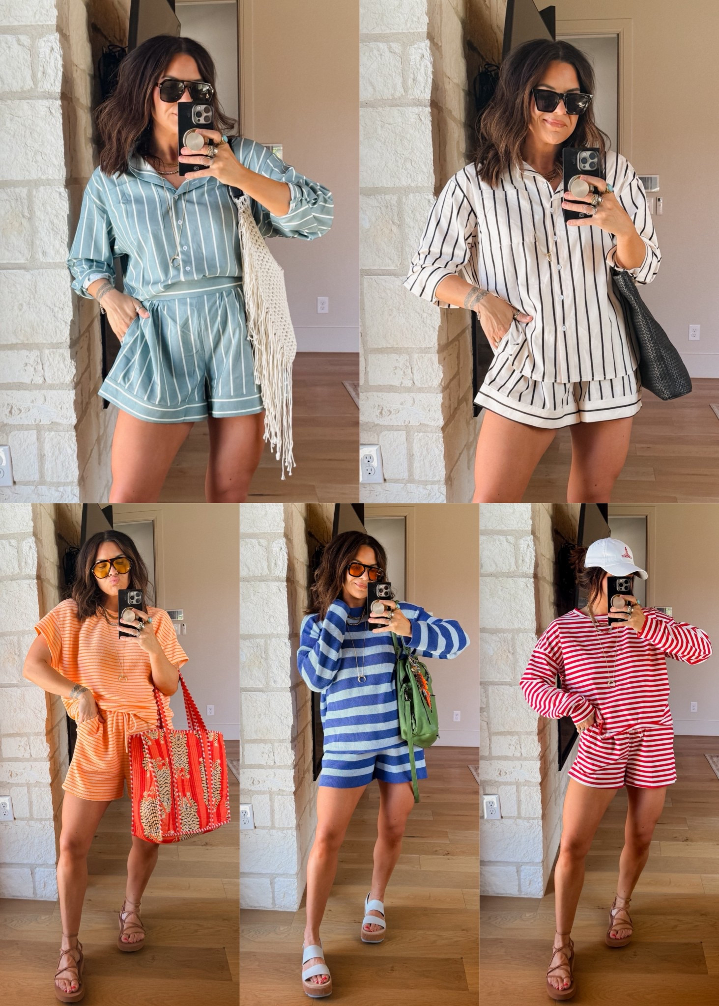 Striped Amazon sets for spring/summer 
I get and XL in all of em, large in the red striped one. I always recommend sizing up in Amazon stuff. 


#LTKMidsize #LTKgrwm #LTKootd