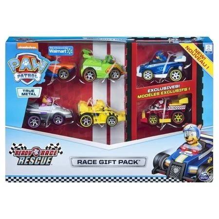 PAW Patrol, True Metal Ready Race Rescue Gift Pack of 6 Race Car Collectible Die-Cast Vehicles, 1... | Walmart (US)