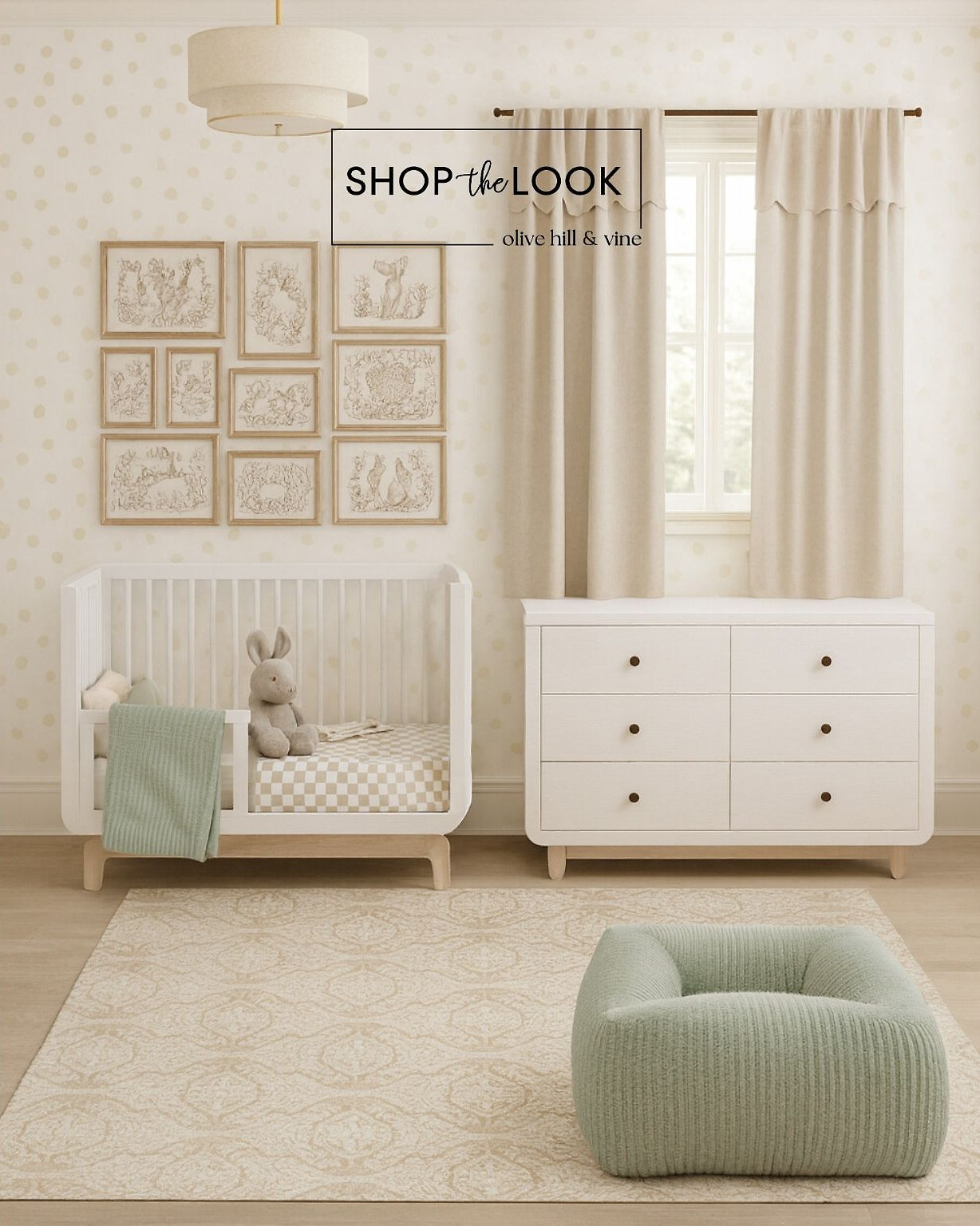 A soft and timeless nursery that brings nature indoors. Warm wood tones, gentle sage accents, and sweet woodland prints blend effortlessly for a serene, storybook feel—perfect for peaceful naps and playful beginnings. 

 

#LTKHome #LTKBaby #LTKBump