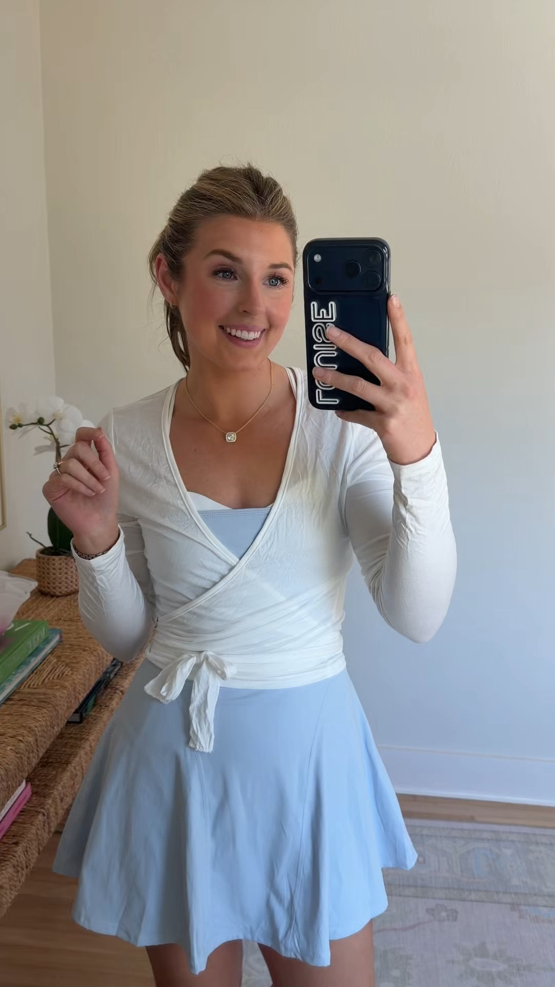 Monday ootd! Wearing a S in sweater and XS in dress