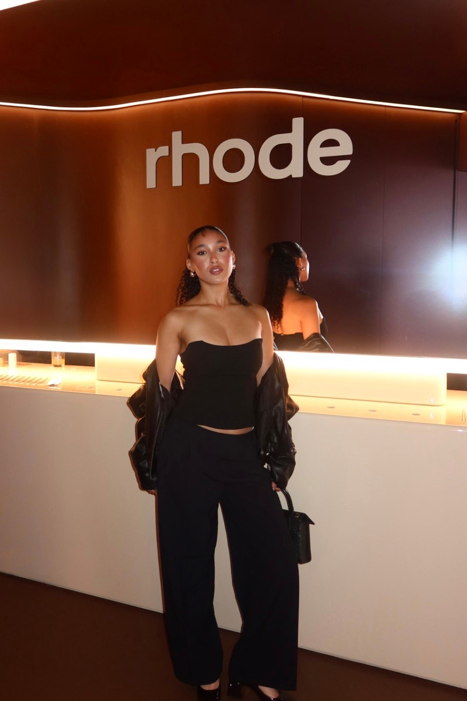 Rhode pop up even all black modernist minimal outfit🎀

#LTKStyleTip #LTKBeauty