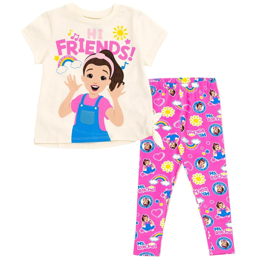 Ms. Rachel T-Shirt and Leggings Outfit Set Infant to Toddler Sizes (12 Months - 5T) | Amazon (US)