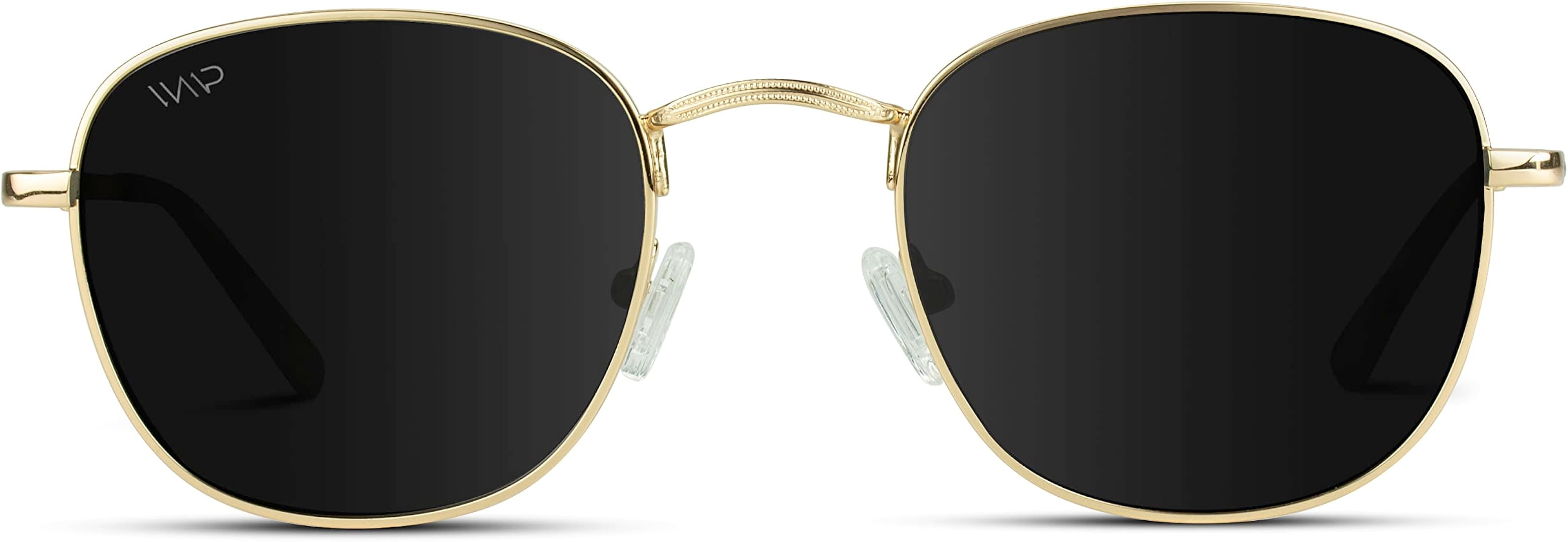 WearMe Pro WMP Eyewear - Round Metal Frame Retro Oval Shape Sunglasses For Women Polarized Lens | Amazon (US)